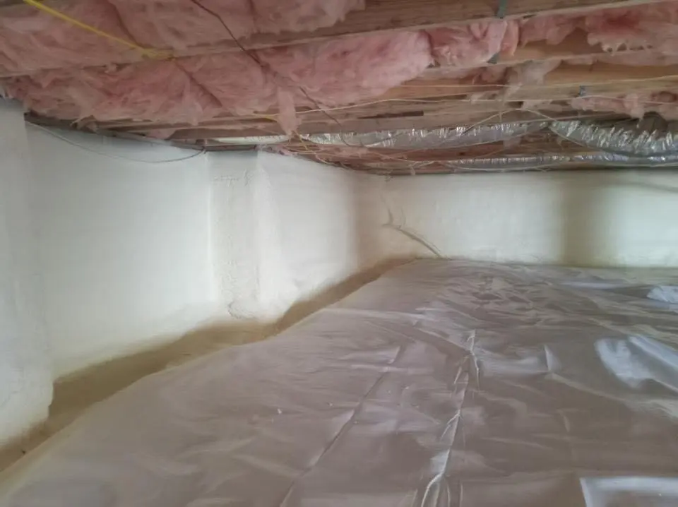 Crawl space encapsulation with closed-cell spray foam for Roof Maintenance in Little Silver